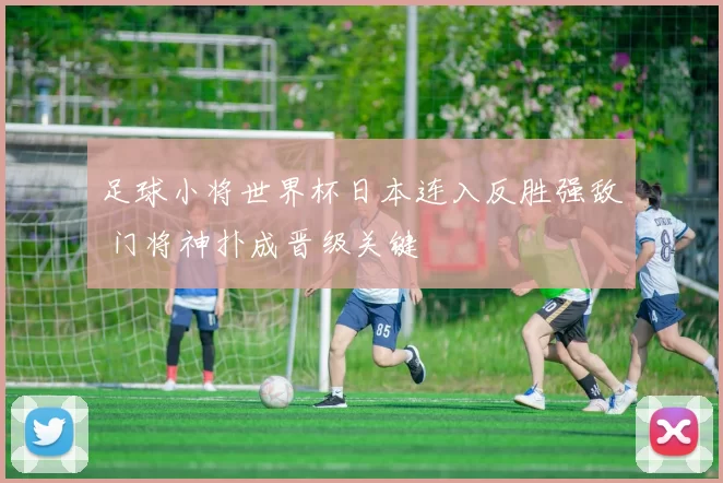 足球小将世界杯日本连入反胜强敌 门将神扑成晋级关键